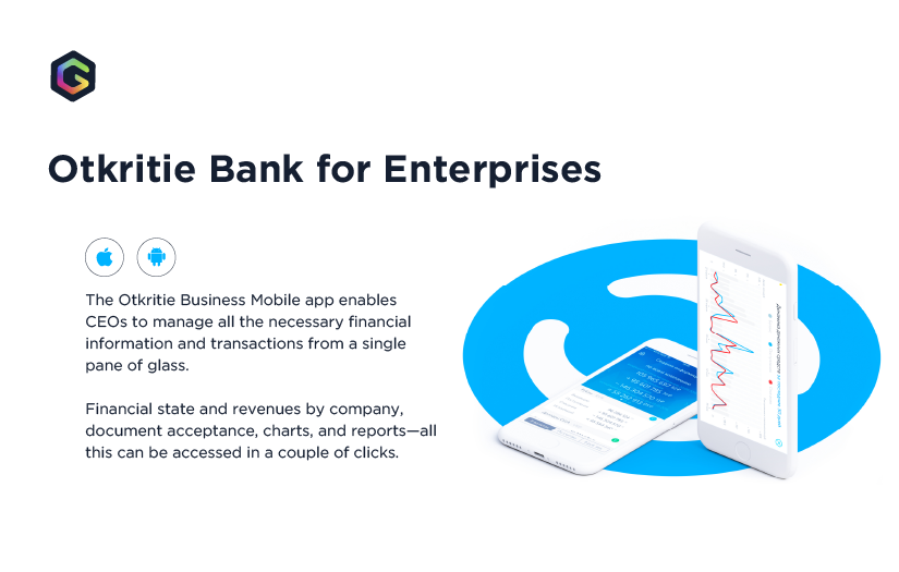 Otkritie Bank for Enterprises screenshot 1